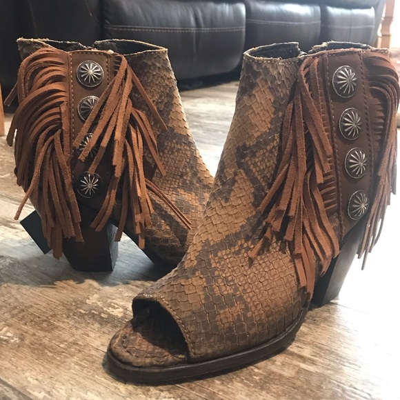 BNWT LIBERTY BLACK PYTHON BOOTIES! - Picture 3 of 6